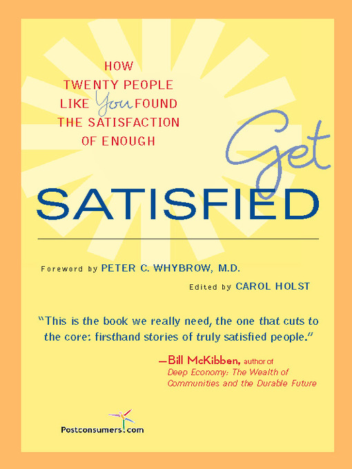Title details for Get Satisfied by Carol Holst - Available